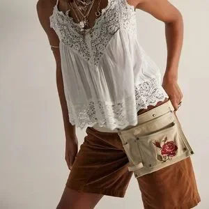 Free people Cabbage Rose Pocket Belt Free People Cabbage Rose Pocket Belt - Natural | Editorialist main image 2